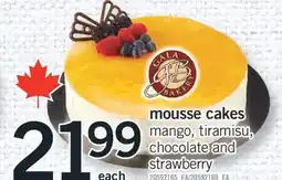 Fortinos MOUSSE CAKES offer