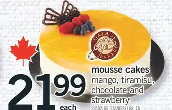 Fortinos MOUSSE CAKES offer