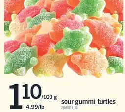 Fortinos SOUR GUMMI TURTLES offer