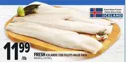 Metro FRESH ICELANDIC COD FILLETS VALUE PACK offer