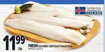 Metro FRESH ICELANDIC COD FILLETS VALUE PACK offer