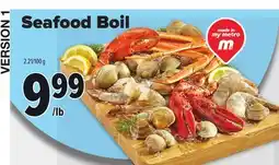Metro SEAFOOD BOIL offer