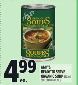 Metro AMY'S READY TO SERVE ORGANIC SOUP offer