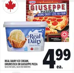 Metro REAL DAIRY ICE CREAM, DRUMSTICK OR GIUSEPPE PIZZA offer
