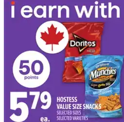 Metro HOSTESS VALUE SIZE SNACKS offer
