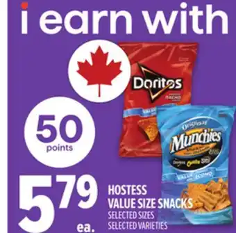 Metro HOSTESS VALUE SIZE SNACKS offer