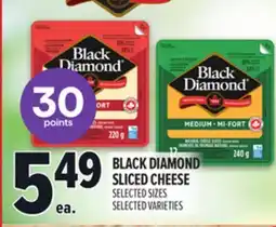 Metro BLACK DIAMOND SLICED CHEESE offer