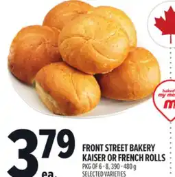 Metro FRONT STREET BAKERY KAISER OR FRENCH ROLLS offer