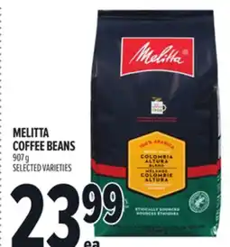 Metro MELITTA COFFEE BEANS offer