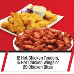 Metro 12 HOT CHICKEN TENDERS, 15 HOT CHICKEN WINGS OR 20 CHICKEN BITES offer