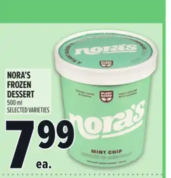 Metro NORA'S FROZEN DESSERT offer