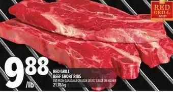Metro RED GRILL BEEF SHORT RIBS offer