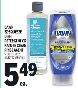 Metro DAWN EZ-SQUEEZE DISH DETERGENT OR NATURE CLEAN RINSE AGENT offer