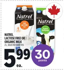 Metro NATREL LACTOSE FREE OR ORGANIC MILK offer