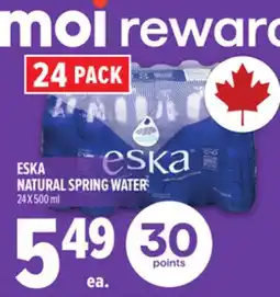 Metro ESKA NATURAL SPRING WATER offer