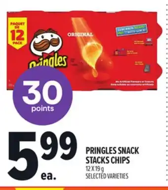 Metro PRINGLES SNACK STACKS CHIPS offer