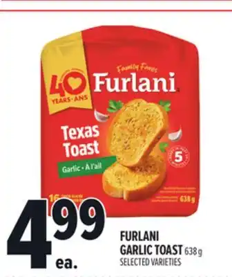 Metro FURLANI GARLIC TOAST offer
