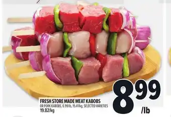 Metro FRESH STORE MADE MEAT KABOBS OR PORK KABOBS offer
