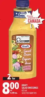 Metro KRAFT SALAD DRESSINGS offer
