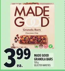 Metro MADE GOOD GRANOLA BARS offer