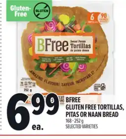 Metro BFREE GLUTEN FREE TORTILLAS, PITAS OR NAAN BREAD offer