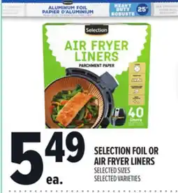 Metro SELECTION FOIL OR AIR FRYER LINERS offer