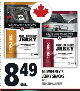 Metro MCSWEENEY'S JERKY SNACKS offer