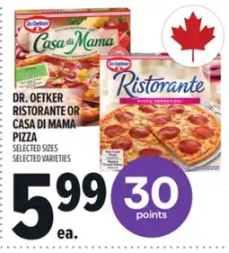 Metro DR. OETKER RISTORANTE OR CASA DI MAMA PIZZA offer