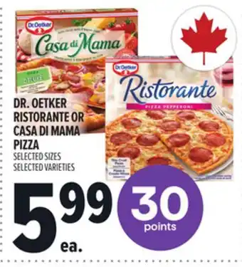 Metro DR. OETKER RISTORANTE OR CASA DI MAMA PIZZA offer