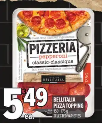Metro BELLITALIA PIZZA TOPPING offer