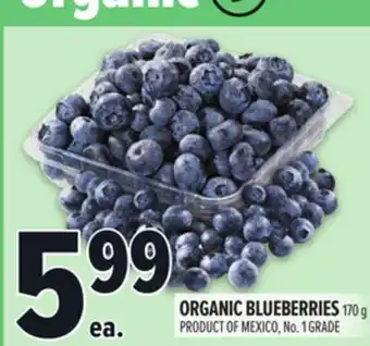 Metro ORGANIC BLUEBERRIES offer