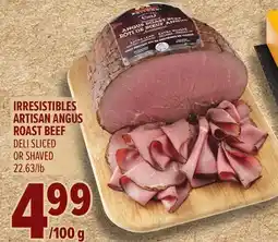 Metro IRRESISTIBLES ARTISAN ANGUS ROAST BEEF offer