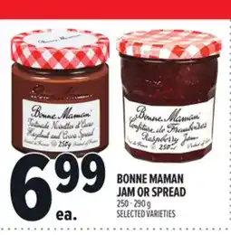 Metro BONNE MAMAN JAM OR SPREAD offer