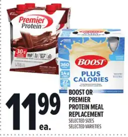 Metro BOOST OR PREMIER PROTEIN MEAL REPLACEMENT offer