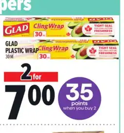 Metro GLAD PLASTIC WRAP offer