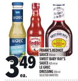 Metro FRANK'S REDHOT SAUCE offer