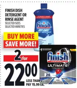 Metro FINISH DISH DETERGENT OR RINSE AGENT offer