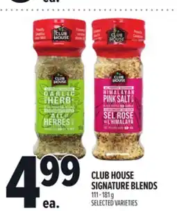 Metro CLUB HOUSE SIGNATURE BLENDS offer