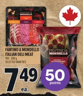 Metro FANTINO MONDELLO ITALIAN DELI MEAT offer