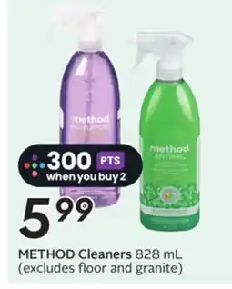 Sobeys METHOD Cleaners offer