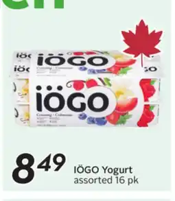 Sobeys IÖGO Yogurt offer