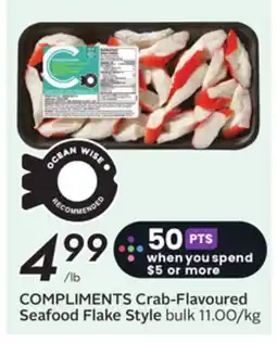 Sobeys COMPLIMENTS Crab-Flavoured Seafood Flake Style offer