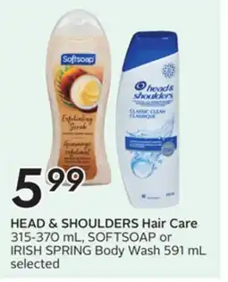 Sobeys HEAD & SHOULDERS Hair Care offer