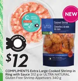 Sobeys COMPLIMENTS Extra Large Cooked Shrimp in Ring with Sauce offer