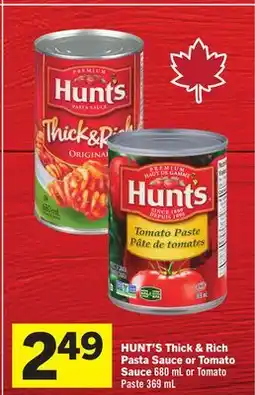 Foodland HUNT'S Thick & Rich Pasta Sauce or Tomato offer