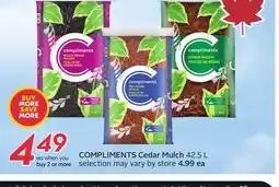 Sobeys COMPLIMENTS Cedar Mulch offer