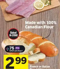 Foodland French or Italian Bread offer