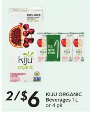 Sobeys KIJU ORGANIC Beverages offer