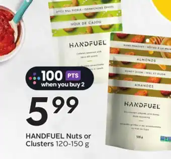 Sobeys HANDFUEL Nuts or Clusters offer