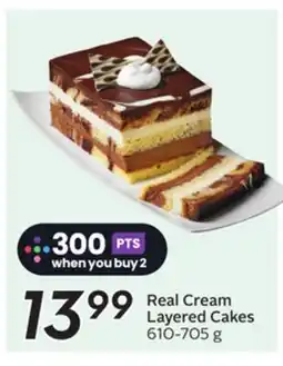 Sobeys Real Cream Layered Cakes offer